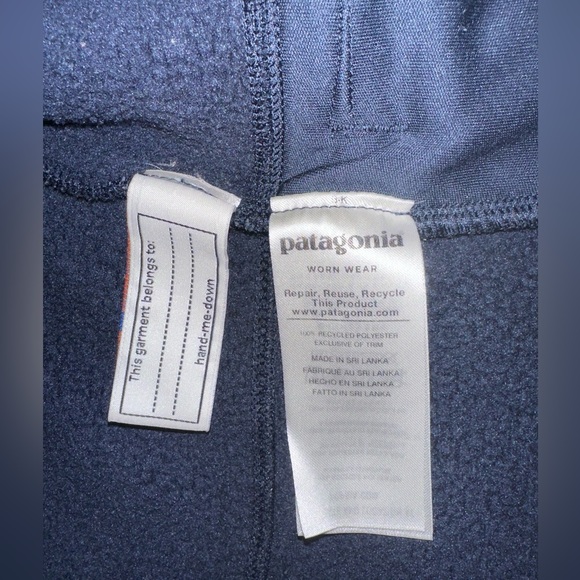 Kids Patagonia Better Sweater Jacket - 2T - Navy Blue - Picture 3 of 5